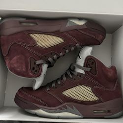 Air Jordan 5 Burgundy Size 9