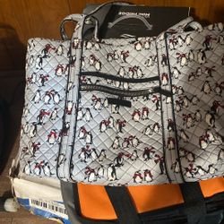Vera Bradley Playful Penguins Tote Bag 