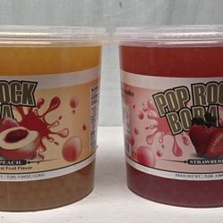 strawberry and peach popping Boba  New Sealed