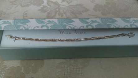 Tri Colored Silver Bracelet