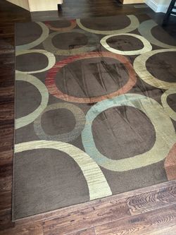 Abstract Area Rug With Runner