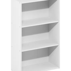 3-Tier Bookshelf - White