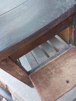 Wooden desk