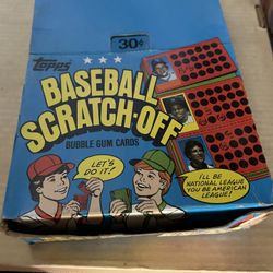1981 Topps Baseball Scratch Off Box