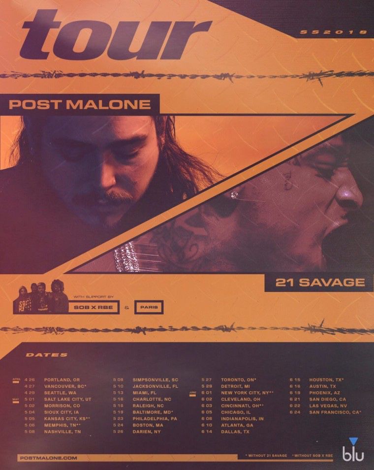 Post Malone runaway tour ticket!!!