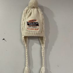 Cocoa butter Knit Beanie with Tassles/Pom Pom Wicked Cute