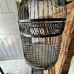 Wrought Iron Bird Cage 