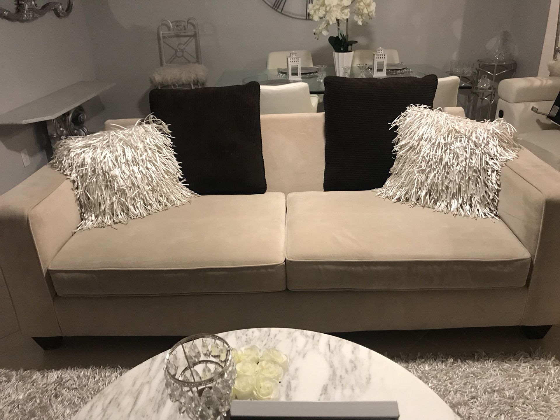 Beautiful Beige Luxury Couch