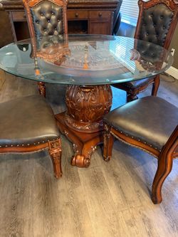Dining room table and chairs