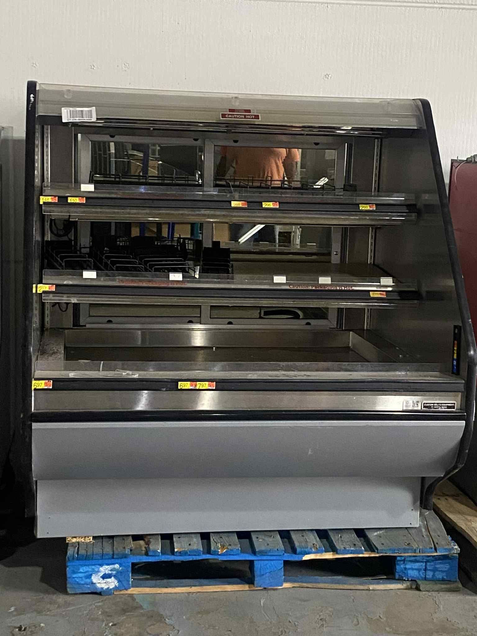 Custom Deli's 4 Ft Multi-Deck Self Service Food Warming Merchandiser