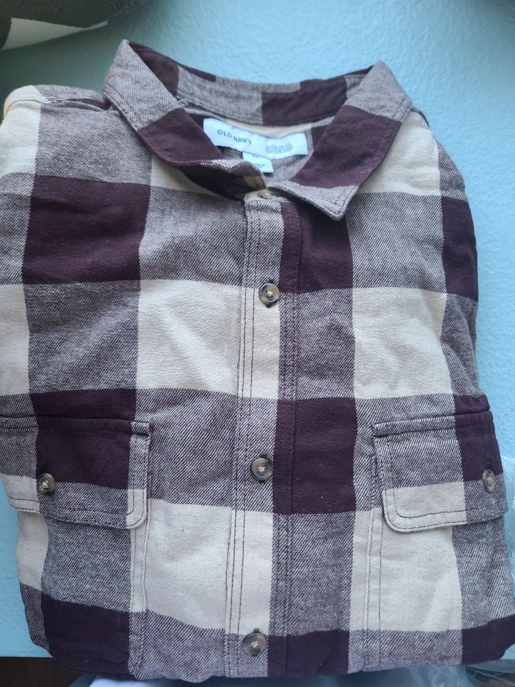 Old Navy Men's Plaid LS Shirt