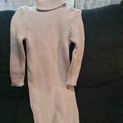 Turtle Neck Knit Dress - S/M - $10