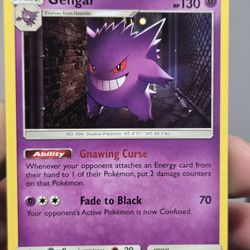 Gengar  Holo Pokemon Card 