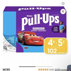Pull ups size 4-5t For Boy . 