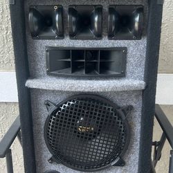 Chuchero Speaker Box - 3 Tweeters + 10” Subwoofer - Loud & Clean Sound