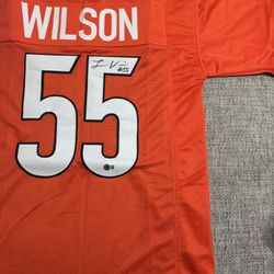 Logan Wilson Autographed Custom Jersey - Metabilia Coa - Cincinnati Bengals
