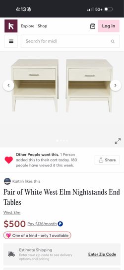 West elm night stands