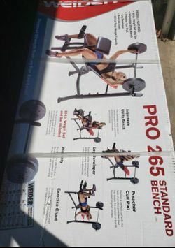 WEIDER 80 LB SET WITH BENCH