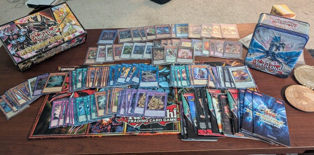 Yugioh Collection - 3 Decks + Set Of Secret Rares + Yugioh Box/Board/Tin