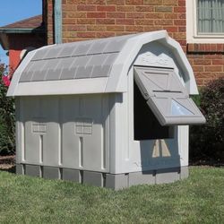 Dog Palace Dog House, Grey/Taupe