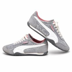 Puma Gray & Pink Retro Sneakers Women’s 5.5