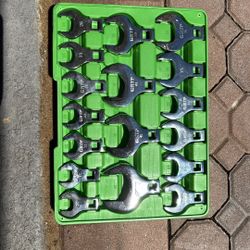 Jumbo Metric Crowfoot Wrench Set (GRIP) 17pc – 20mm–42mm – Heavy Duty