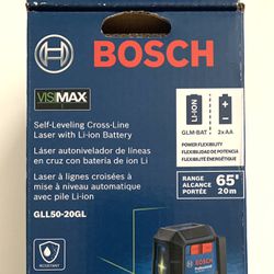 BOSCH GLL50-20GL Laser Level In Brand New Condition, Sealed In Factory Packaging 