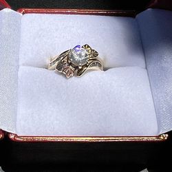Engagement/Wedding Rings 14K Yellow, White & Rose Gold "His & Her"