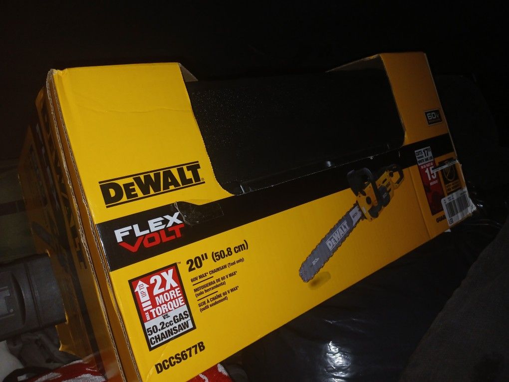 Dewalt 60 Volt Max Brushless Chainsaw 20"