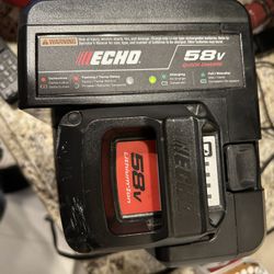 Echo 58 Volt Lithium Ion Battery Charger Quick Charge CBC-58V With Battery 