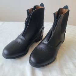 Treadstone Black Leather Equestrian Boots, Size Ladies 6 1/2, Like New  Condition 
