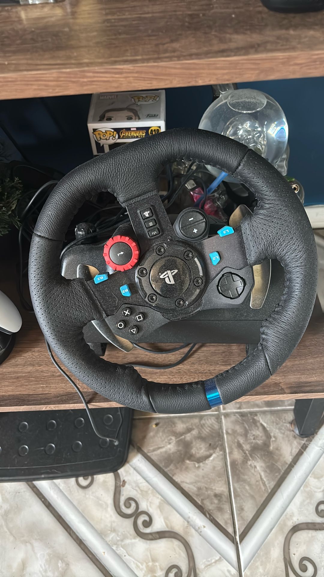 Logitech - G29 Driving Force Racing Wheel and Floor Pedals for PS5, PS4, PC, Mac - Black
