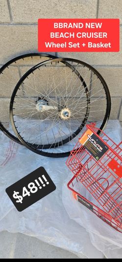 NEW!! Beach Cruisers Wheels and Basket