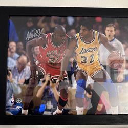 Magic Johnson Signed & Framed 16 X 20 Fanatics COA
