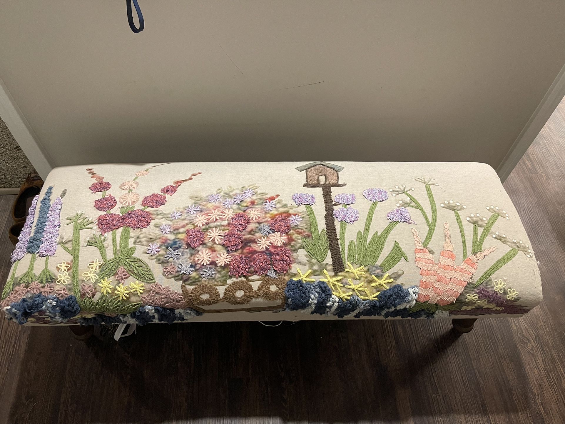 Embroidered Bench