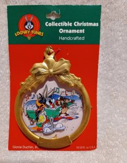 Vintage Looney tunes handcrafted collectible Christmas ornament # 1
