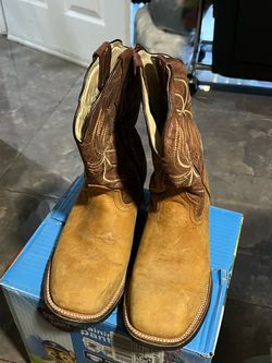 Brown Leather Western Cowboy Boots