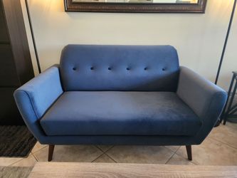 Navy blue sofa