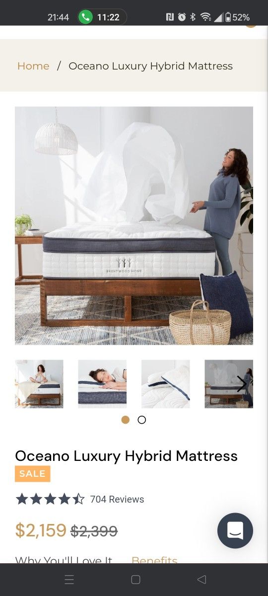 King Avocado Oceano Lux Hybrid Mattress