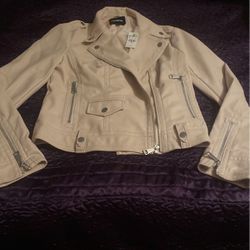 Small Fake Leather Jacket Women’s Size Small