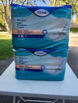 TENA ProSkin Heavy Incontinence Pads for Women 120 Count 2 Packs