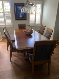 Dining table and chairs