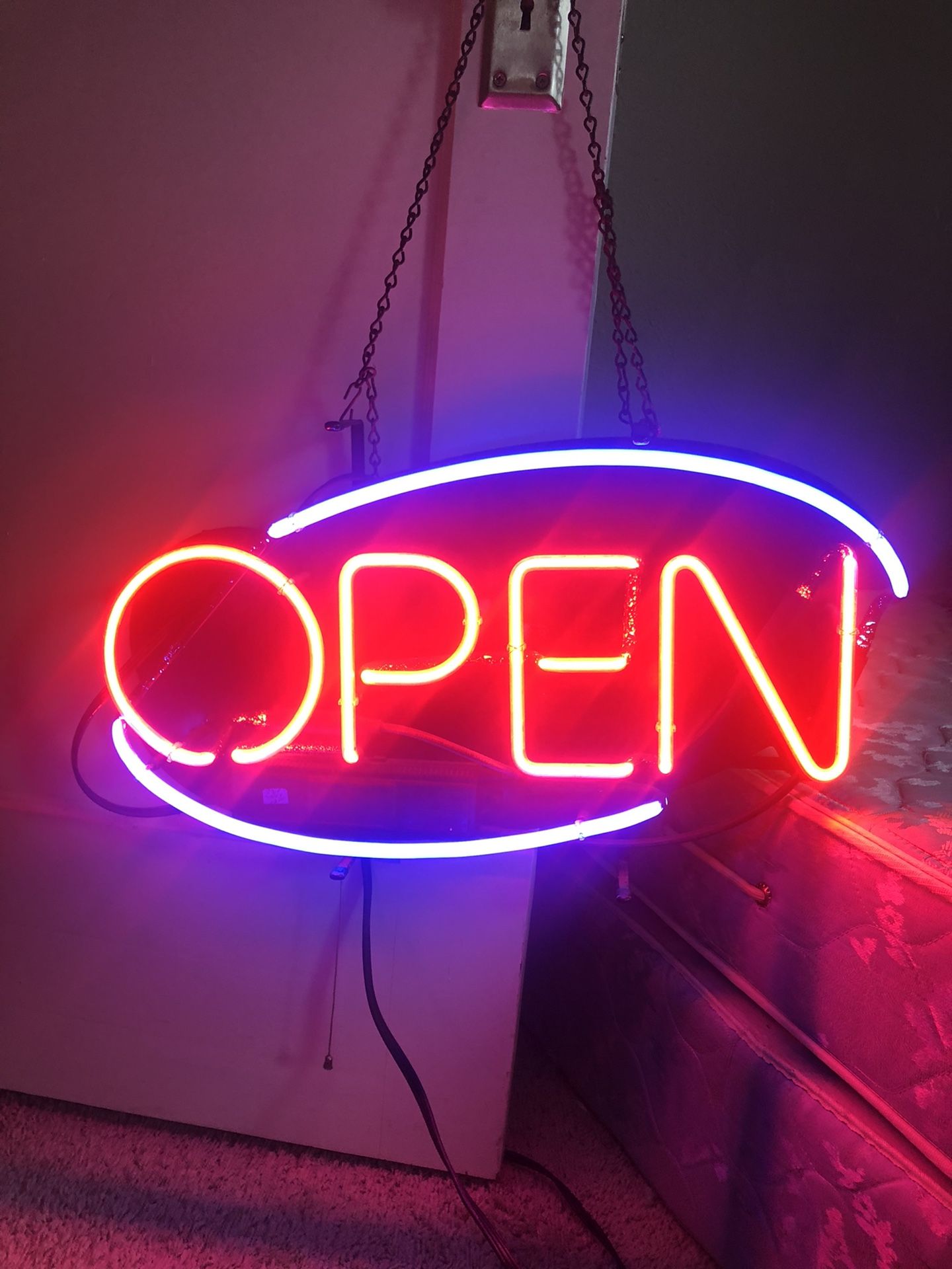 Neon open sign