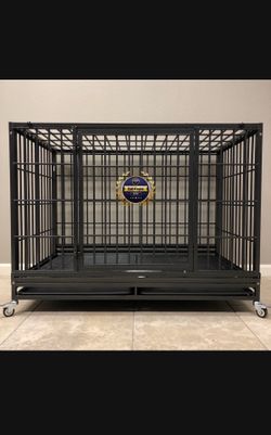 Dog pet cage kennel size 48” xl with grid and tray new in box 📦