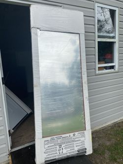 Sliding mirror door
