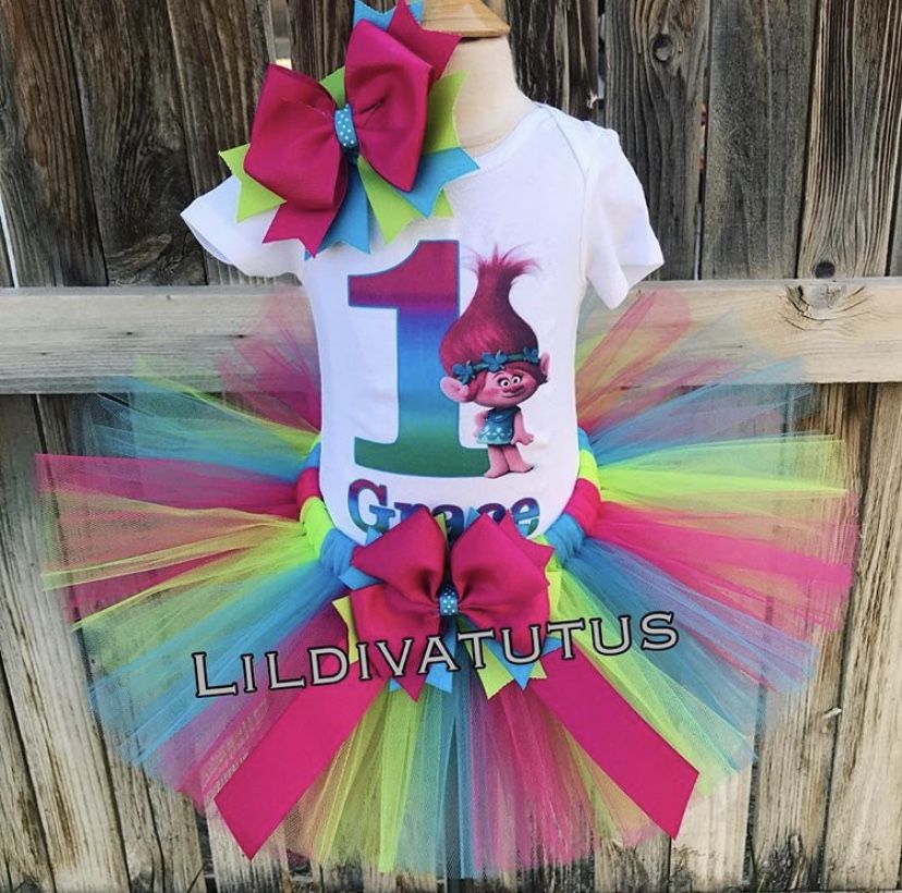 Trolls tutu set