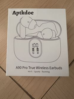 Wireless Earbuds, Bluetooth 5.4 Headphones Bass Stereo with Noise Cancelling Mic