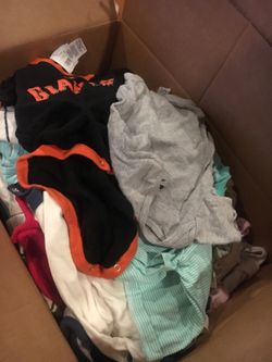 Bunch of baby onesies boy