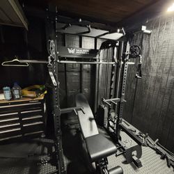 GYM EQUIPMENT/ SMITH MACHINE/ ADJUSTABLE PULLEY SYSTEM/ HALF RACK/ FUNCTIONAL TRAINER/ FREE DELIVERY 