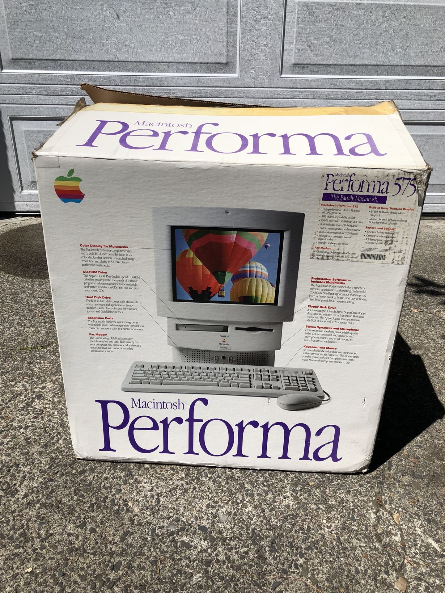 Macintosh Performa 575 (with Ethernet), Keyboard, Mouse, NO HARD DRIVE